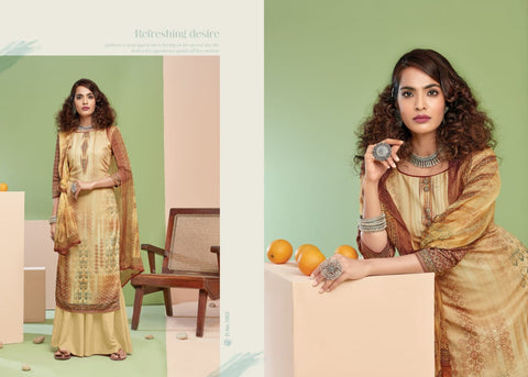 Keshar Kazri Cotton Fabric Digital Print Salwar Kameez