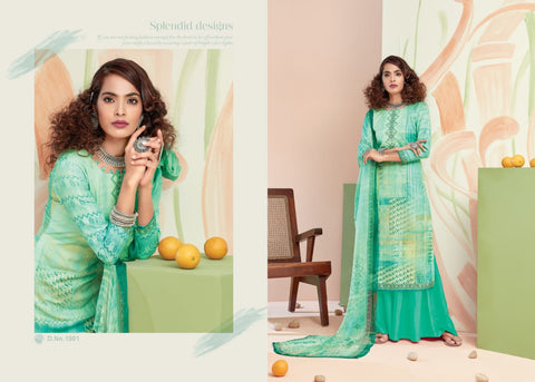 Keshar Kazri Cotton Fabric Digital Print Salwar Kameez