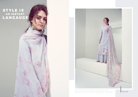 KESAR KARACHI SUMMER SHINE LAWN COTTON WITH DIGITAL PRINT SUIT