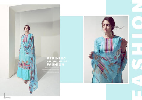 KESAR KARACHI SUMMER SHINE LAWN COTTON WITH DIGITAL PRINT SUIT
