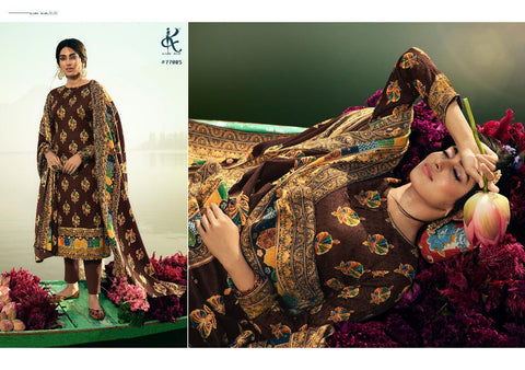 Kesar Presents Aazeen Pashmina Printed Casual Wear Salwar Suits