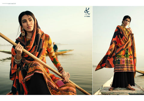 Kesar Presents Aazeen Pashmina Printed Casual Wear Salwar Suits