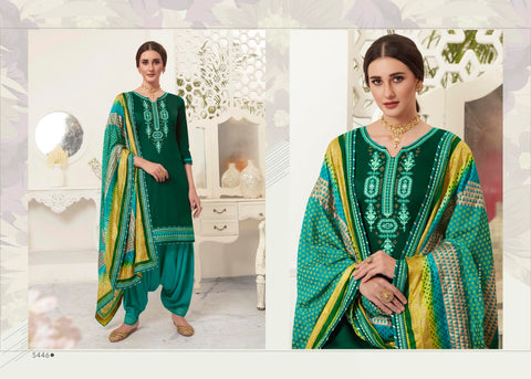 Kessi Fabric Launched Satrangi By Patiyala Jam Silk Embroidery Work Fancy Designer Salwar Suits