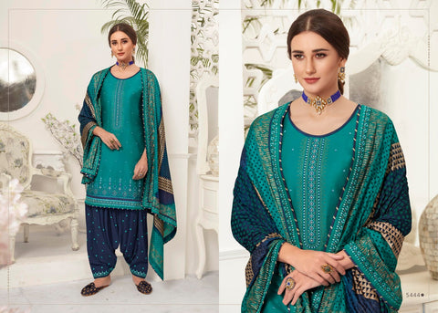 Kessi Fabric Launched Satrangi By Patiyala Jam Silk Embroidery Work Fancy Designer Salwar Suits