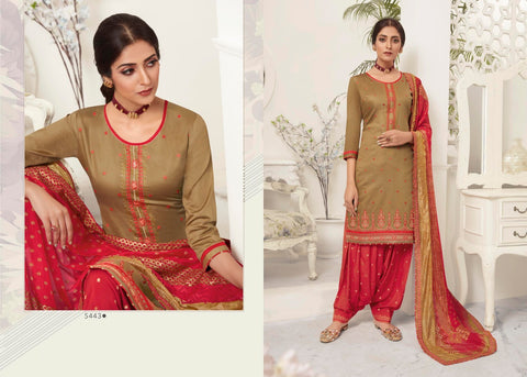 Kessi Fabric Launched Satrangi By Patiyala Jam Silk Embroidery Work Fancy Designer Salwar Suits