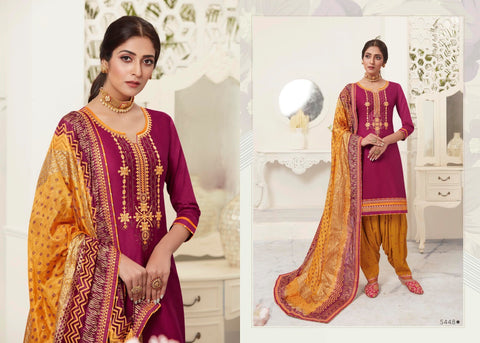 Kessi Fabric Launched Satrangi By Patiyala Jam Silk Embroidery Work Fancy Designer Salwar Suits