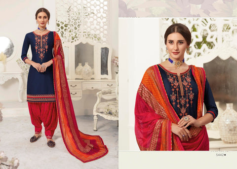 Kessi Fabric Launched Satrangi By Patiyala Jam Silk Embroidery Work Fancy Designer Salwar Suits