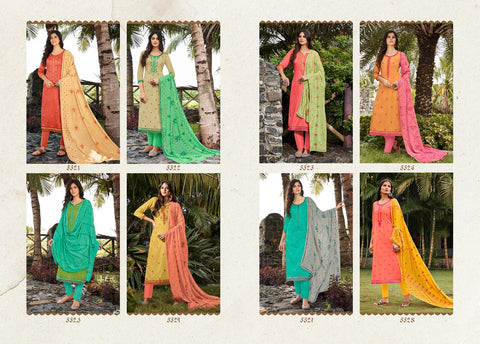 Kessi Fabric Launched Taj Vol 2 Jam Silk Embroidery Work Fancy Designer Salwar Suits