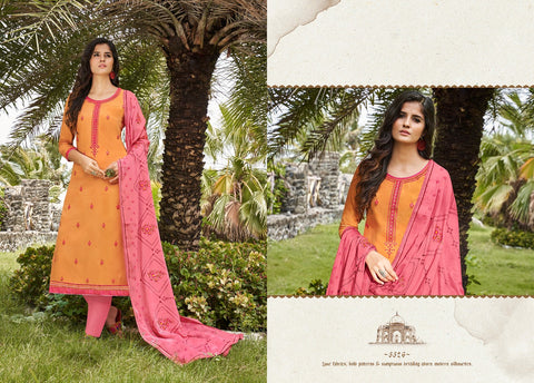 Kessi Fabric Launched Taj Vol 2 Jam Silk Embroidery Work Fancy Designer Salwar Suits