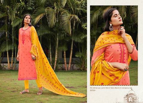 Kessi Fabric Launched Taj Vol 2 Jam Silk Embroidery Work Fancy Designer Salwar Suits