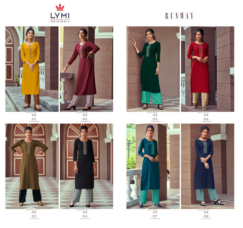 Kessi Fabrics Lymi Presents Runway Pure Rayon Designer Kurtis Collection
