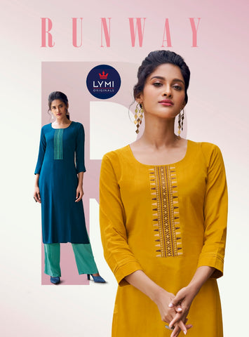 Kessi Fabrics Lymi Presents Runway Pure Rayon Designer Kurtis Collection