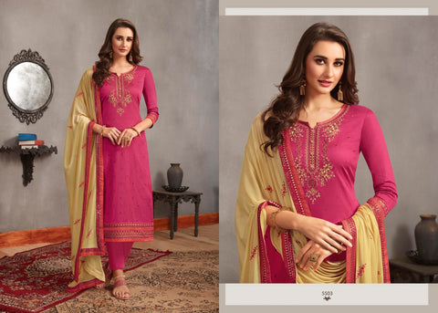 Kessi Launched Gulal Jam Silk Embroidery Fancy Designer Salwar Kameez
