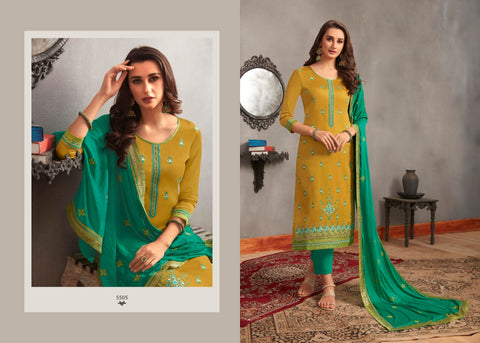 Kessi Launched Gulal Jam Silk Embroidery Fancy Designer Salwar Kameez