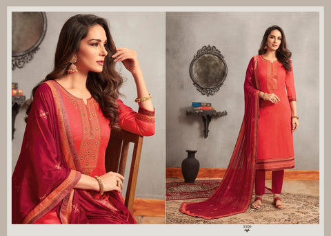 Kessi Launched Gulal Jam Silk Embroidery Fancy Designer Salwar Kameez