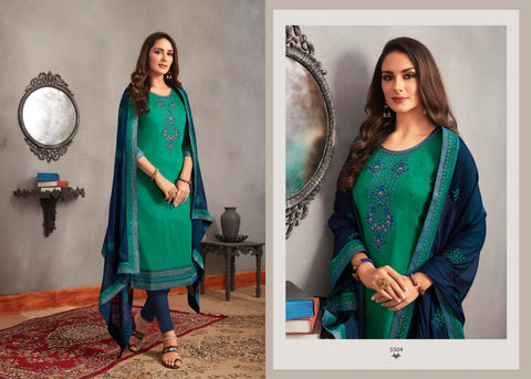 Kessi Launched Gulal Jam Silk Embroidery Fancy Designer Salwar Kameez