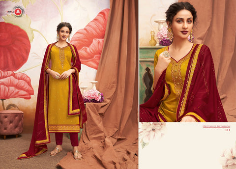Triple A Presents Khanak Jam Silk Fancy Designer Salwar Suits