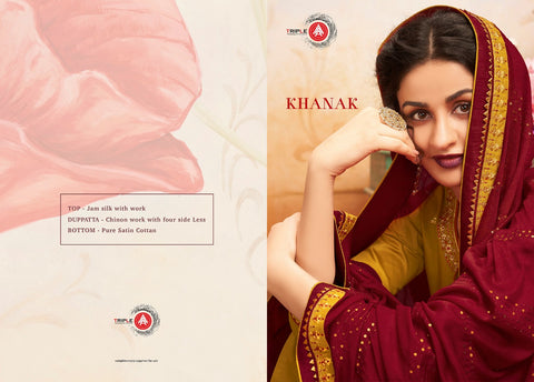 Triple A Presents Khanak Jam Silk Fancy Designer Salwar Suits