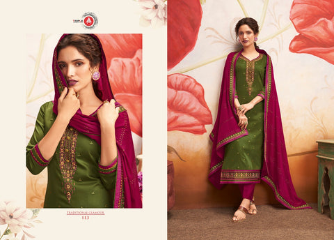 Triple A Presents Khanak Jam Silk Fancy Designer Salwar Suits