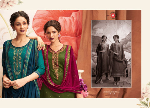 Triple A Presents Khanak Jam Silk Fancy Designer Salwar Suits