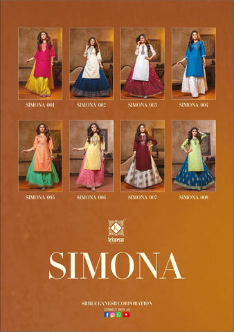 Kiana Launched Simona Heavy Stylish Kurti Collections