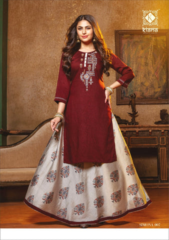 Kiana Launched Simona Heavy Stylish Kurti Collections