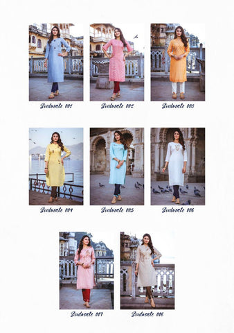 KIANA HOUSE OF FASHION SOULMATE RAYON KURTI WITH PANT COLLECTION