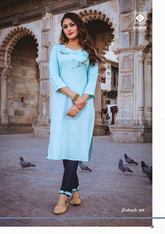 KIANA HOUSE OF FASHION SOULMATE RAYON KURTI WITH PANT COLLECTION