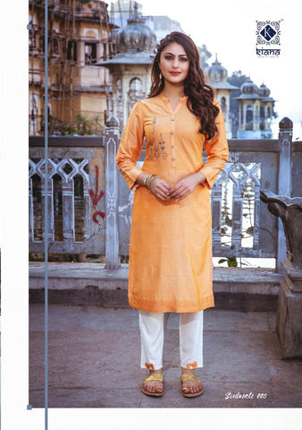 KIANA HOUSE OF FASHION SOULMATE RAYON KURTI WITH PANT COLLECTION