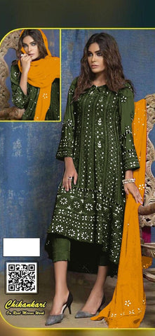 Kilruba Presents Chickenkari Drees Materials Georgette Fancy Designer Salwar Suits