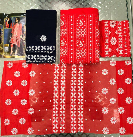 Kilruba Presents Chickenkari Drees Materials Georgette Fancy Designer Salwar Suits