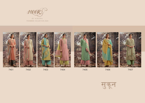 Kimora Heer Presents Sukun Heavy Fancy Designer Salwar Suits