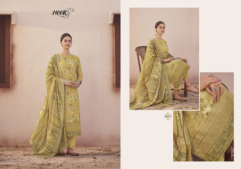 KIMORA HEER VOL 66 GARDEN DOLA SILK SUIT WITH CHICKEN KARI WORK