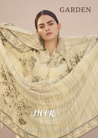 KIMORA HEER VOL 66 GARDEN DOLA SILK SUIT WITH CHICKEN KARI WORK