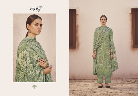 KIMORA HEER VOL 66 GARDEN DOLA SILK SUIT WITH CHICKEN KARI WORK