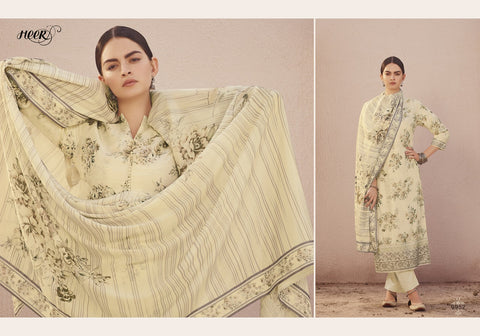 KIMORA HEER VOL 66 GARDEN DOLA SILK SUIT WITH CHICKEN KARI WORK