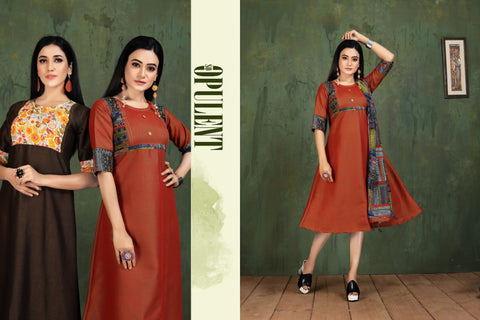 Kinti Presents Patang Vo l13 Rayon Designer Kurtis Collection