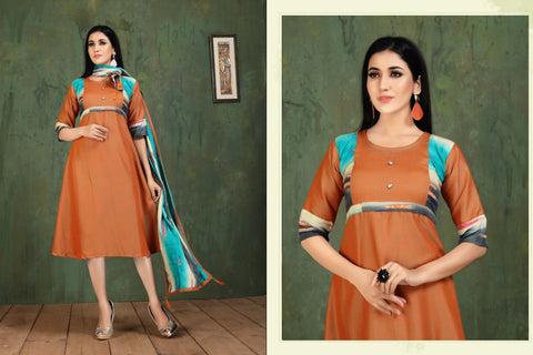 Kinti Presents Patang Vo l13 Rayon Designer Kurtis Collection