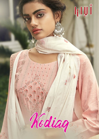 Kivi Presents Kadiaq Flex Rayon Embroidery Work Fancy Designer Kurtis Collection