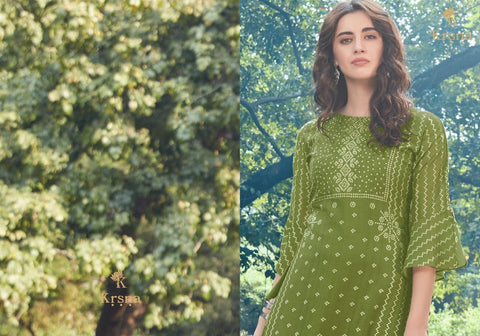 Krsna Launched k Fancy Designer Kurtis Collection