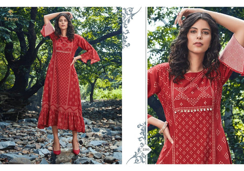 Krsna Launched k Fancy Designer Kurtis Collection