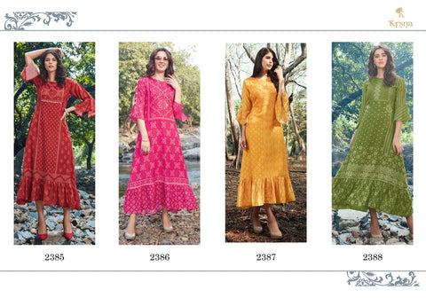 Krsna Launched k Fancy Designer Kurtis Collection