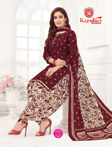 Kundan Presents Patiyala  Kudi Cotton Casual Collection Suits