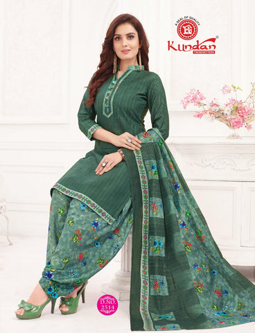 Kundan Presents Patiyala  Kudi Cotton Casual Collection Suits