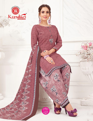 Kundan Presents Patiyala  Kudi Cotton Casual Collection Suits