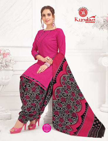 Kundan Presents Patiyala  Kudi Cotton Casual Collection Suits