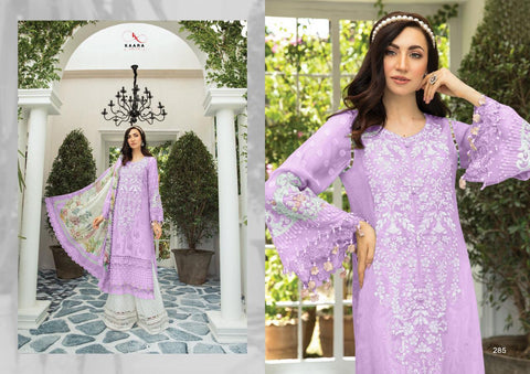 COTTON EMBROIDERY PAKISTANI SUITS KAARA MARIA B LAWN EID COLLECTION COLOUR