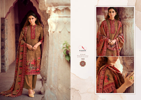 Kaara Suit Presents Rangrez Pashmina Printed Embroidery Work Fancy Designer Salwar Kameez