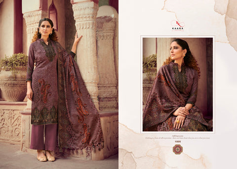 Kaara Suit Presents Rangrez Pashmina Printed Embroidery Work Fancy Designer Salwar Kameez
