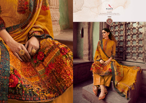 Kaara Suit Presents Rangrez Pashmina Printed Embroidery Work Fancy Designer Salwar Kameez